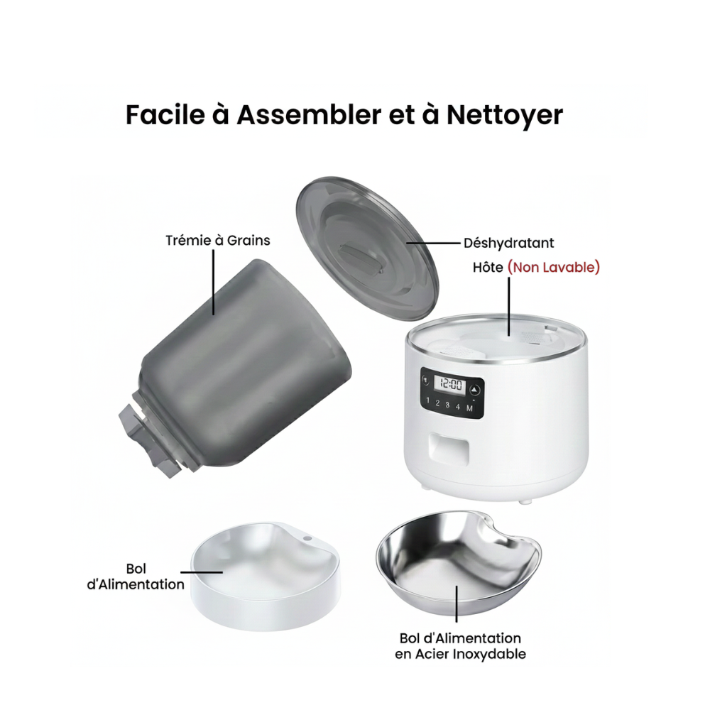 Distributeur de croquettes intelligent pour chat