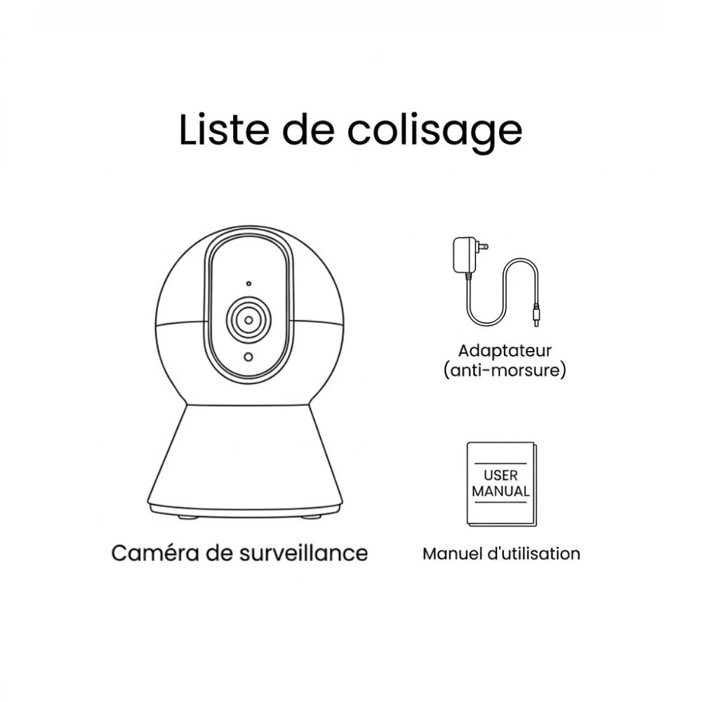 Caméra de surveillance intelligente pour chat