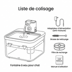 Fontaine à eau automatique pour chat