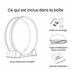 Roue d'exercice pour chat d'appartement