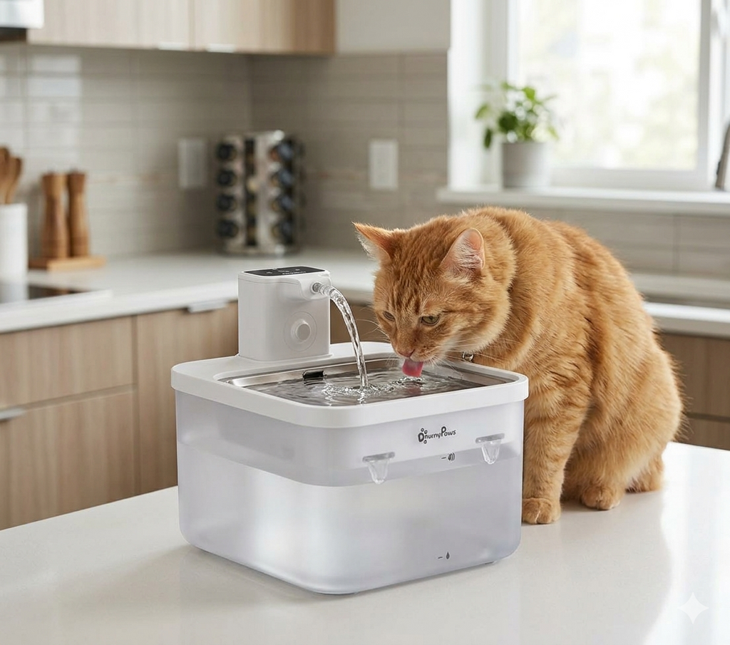 Fontaine à eau automatique pour chat
